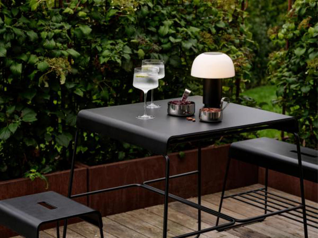 Zone Bænk 78,5 x 34 x 45 cm i black pulverlakeret,